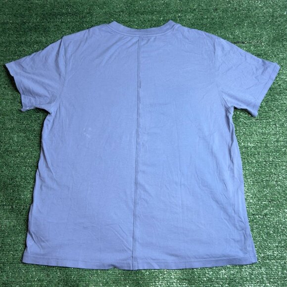 Lululemon All Yours Cotton Oversized Water Drop Blue Training T-Shirt Size 12 - Picture 7 of 11